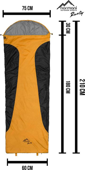 Actual product image Normani Ultralight Sleeping Bag Touring Summer Sleeping Bag - 8474 (210 cm)
