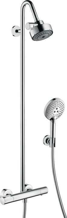 Produktbild hansgrohe AXOR Citterio M Duschsystem, Thermostat, Kopfbrause 120 3jet, Polished Gold Optic