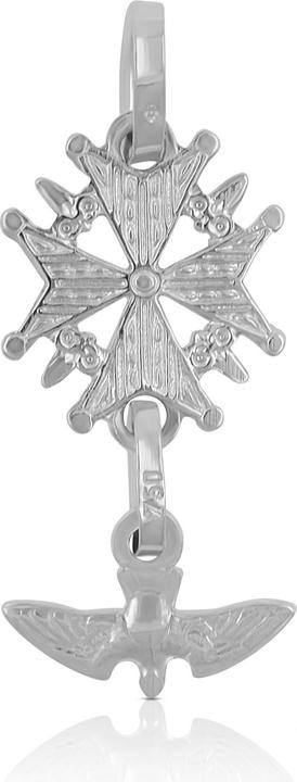 Muau Hugenottenkreuz (750/18K Weissgold)
