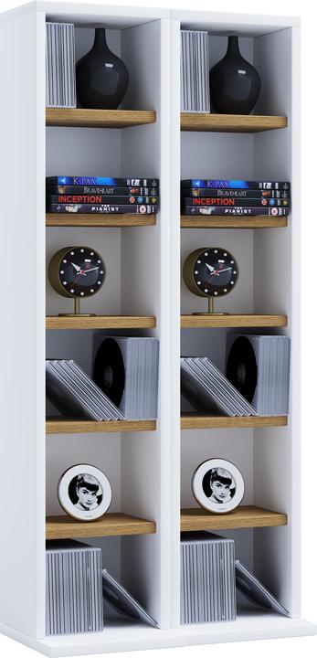 Immagine prodotto VCM Mobile porta CD DVD in legno Milano (42 x 20 x 92 cm)