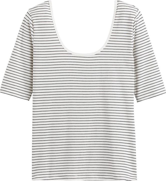 Immagine prodotto La Redoute Collections Maglietta a righe con scollo a U (L)