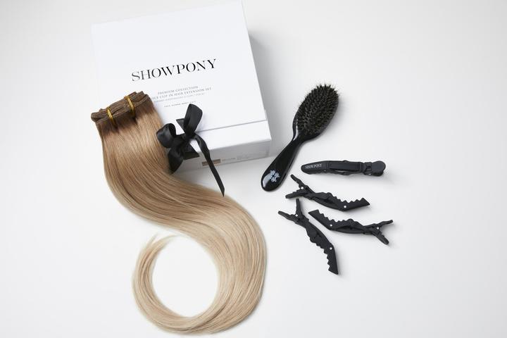 Actual product image Showpony - 20" 7 Piece Clip In Boxset- Warm Salted Caramel Ombre (Warm Salted Caramel)