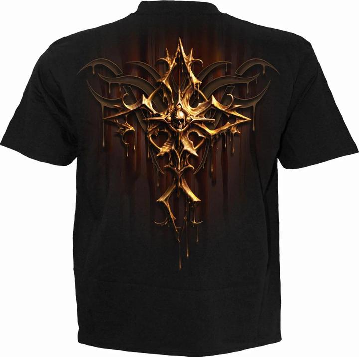 Actual product image Spiral Unisex Adult Dripping Gold T-Shirt (3XL)