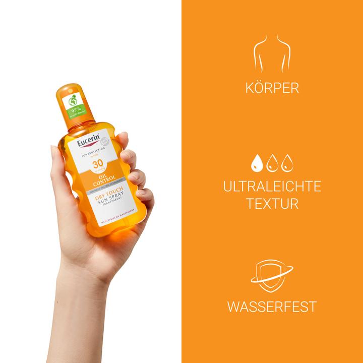 Image du produit Eucerin SUN Body Spray Sensitive Protect Transparent SPF 30 (Spray solaire, SPF 30, 200 ml, 208 g)