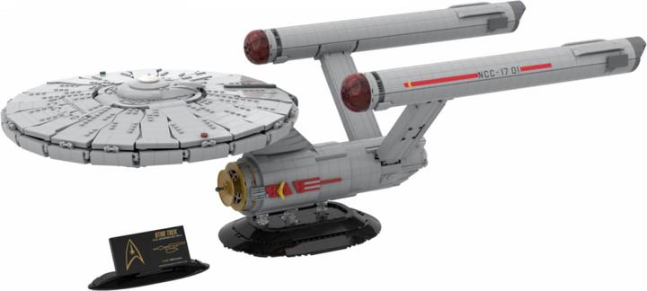 Actual product image Blue Brixx Star Trek USS Enterprise NCC-1701