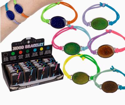 Image du produit Out of the blue Bracelet d'humeur avec pierre (Matières plastiques, Métal)