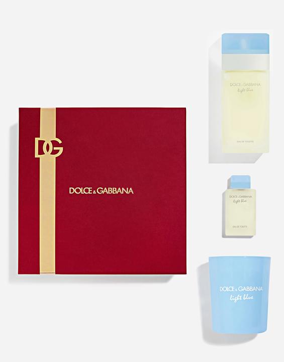 Dolce & Gabbana Light Blue Xmas Set - Eau De Toilette 50 Ml, Candle 70 G, Mini Eau De Toilette