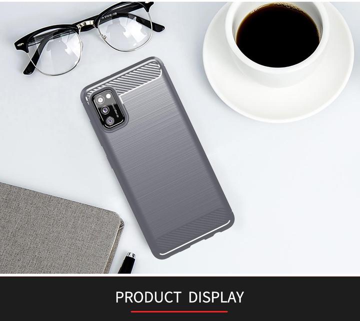 Produktbild Cadorabo TPU Ultra Slim carbon edelstahl Kombi Cover (Samsung Galaxy A41)