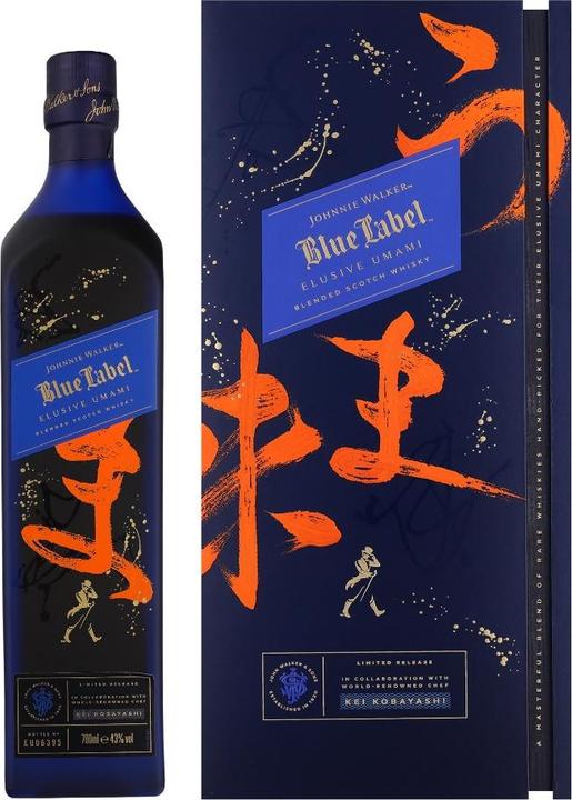 Actual product image Johnnie Walker Blue Label Elusive Umami + GB 43% Vol. 0,7l (Blended Whisky, 1 x 70 cl)
