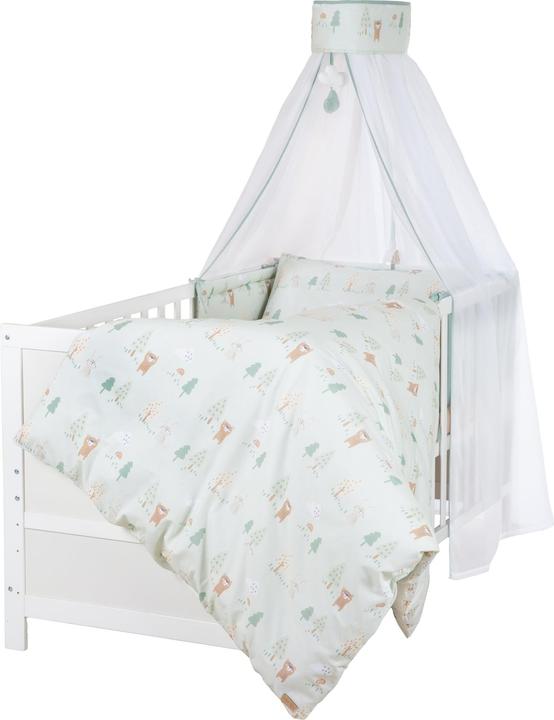 Produktbild Roba Kinderbettgarnitur 4-teilig Woodland Buddies (100 x 135 cm, 40 x 60 cm)