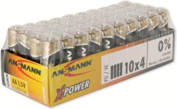 Produktbild Ansmann Batterie AA 40er 40x Mignon, LR6/1.5V/40er Box (40 Stk., AA)