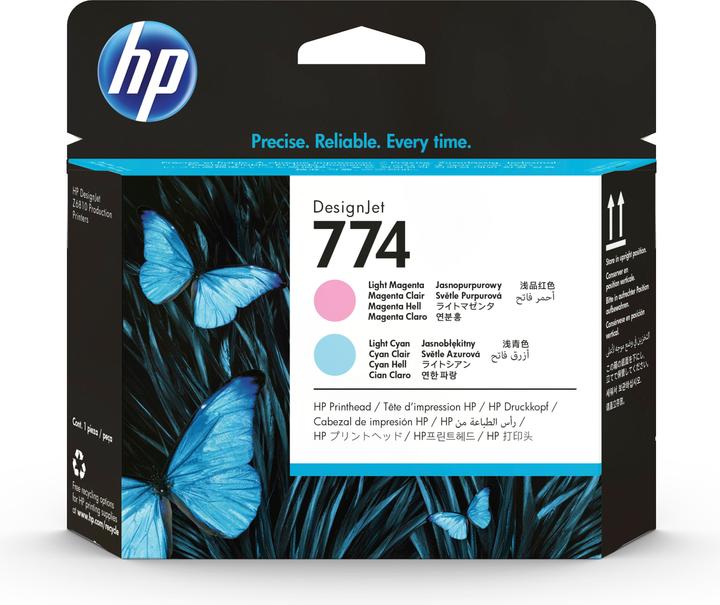 Image du produit HP 774 Magenta Clair/Cyan Clair Tête D'Impression Msd Ns Supl (M, LC)