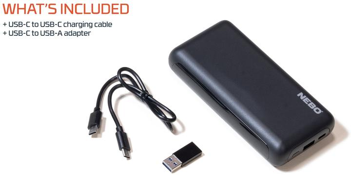 Produktbild Nebo Powerbank 20.000mAh USB A+C (20000 mAh)
