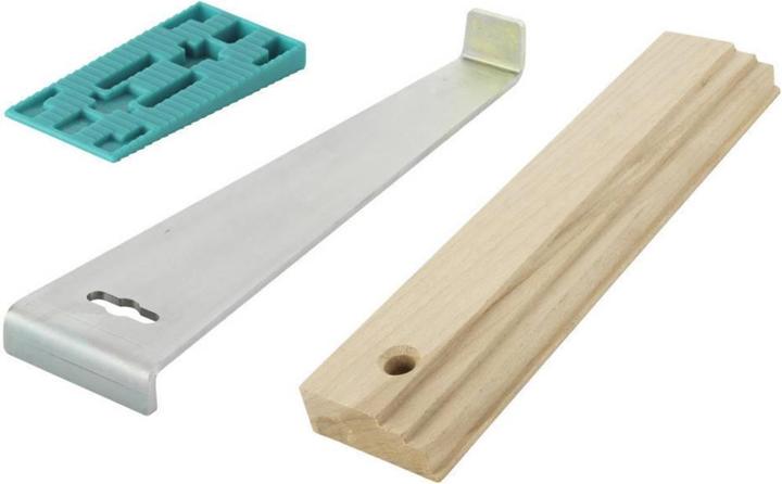wolfcraft Verlege-Set für Laminat, Parkett, Kork 22-tlg. (Verlegeset)