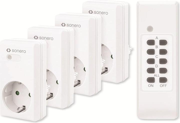Produktbild Sonero Funksteckdosen-Set S-RCS204, Indoor