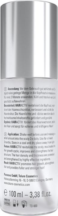 Image du produit Tolure Sérum capillaire activateur HAIRACTIV (100 ml)