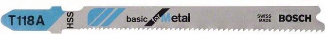 Produktbild Bosch Professional Zubehör Stichsägeblatt T 118 A Basic for Metal, 3er-Pack