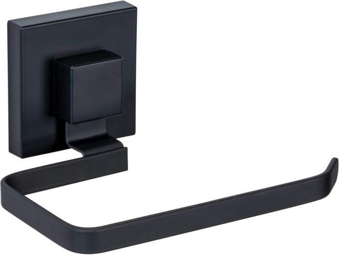 Produktbild Wenko Vacuum-Loc® Toilettenpapierhalter Mod. Quadro Schwarz Befestigen ohne Bohren