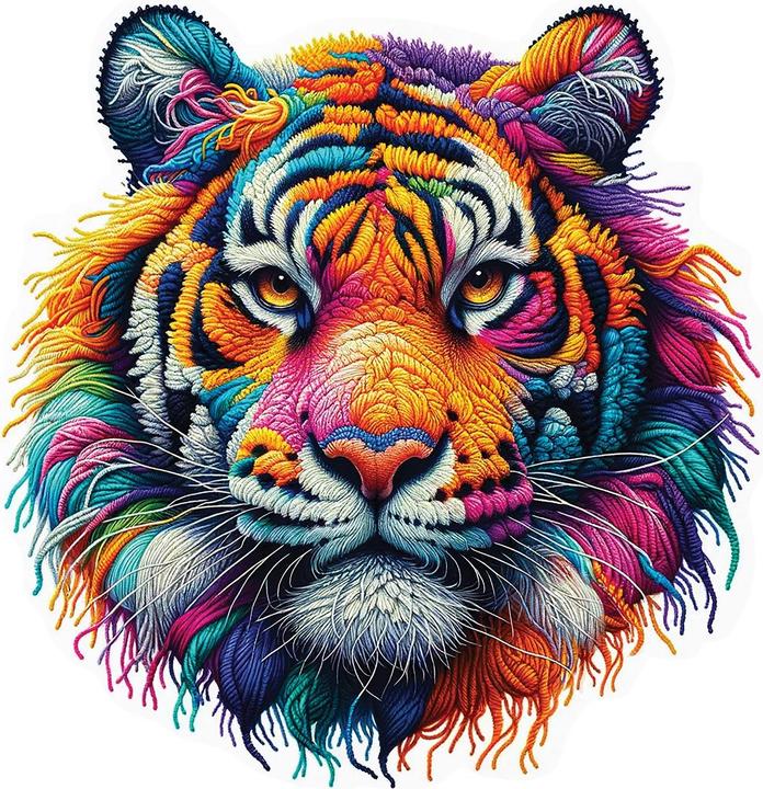 Actual product image WoodenCity Puzzle wood L Soft Tiger (250 pieces)