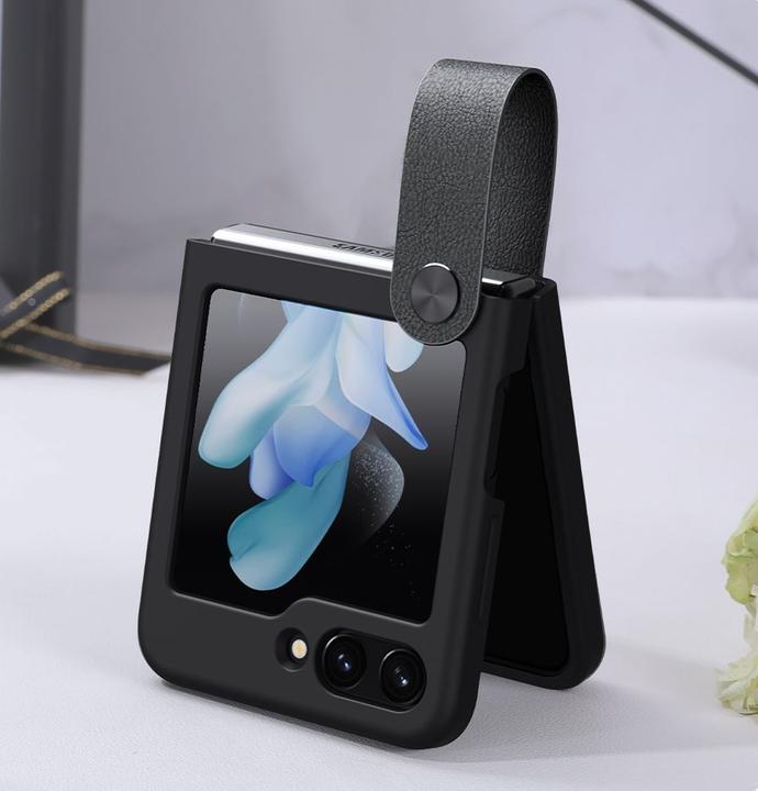 Immagine prodotto Nillkin Custodia Flex Flip con gancio e supporto per Samsung Galaxy Z Flip 5 - nera (Samsung Galaxy Z Flip5)