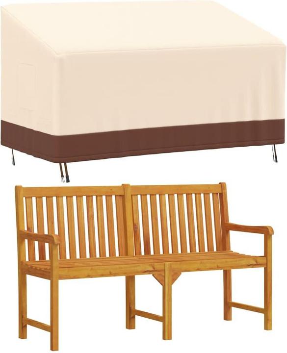 Produktbild VidaXL Abdeckung für 3-Sitzer-Bank Beige 159x84x56/81 cm 600D