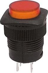 Image du produit Velleman Interrupteur à bouton-poussoir Off-On avec LED ambre