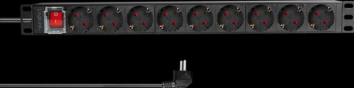 Actual product image LogiLink Socket strip (9 x, CEE 7/7, 2 m)