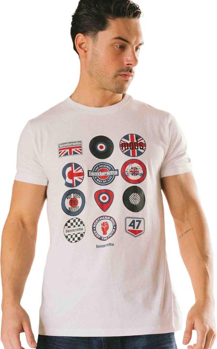 Actual product image Lambretta Mens SS25 Badge T-Shirt (S)