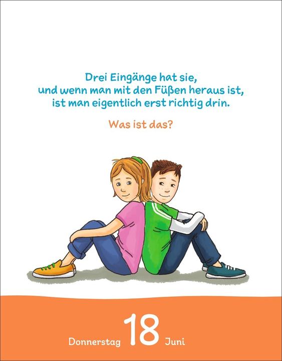 Produktbild Harenberg Kalender für clevere Kids Tagesabreisskalender 2026 (Deutsch)