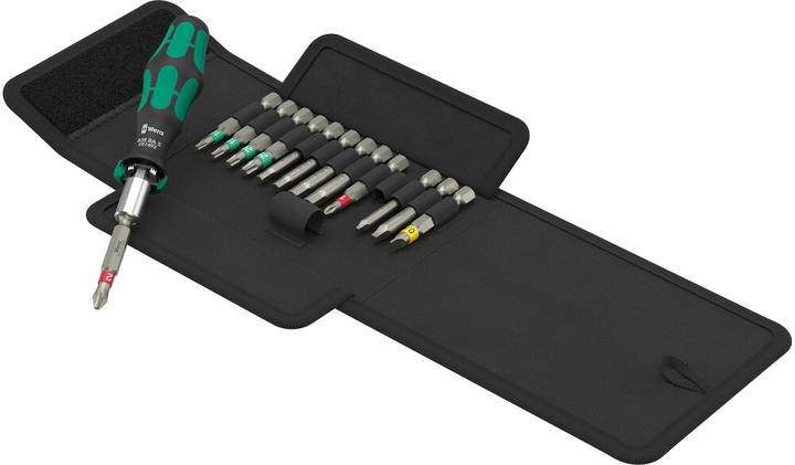 Productafbeelding Wera Kraftform Compact 838 RA S Keurset 1 5051065001 (Phillipps kruissleuf (PH), Inbus, Gleuf, Pin-torx, Kruisvormig PZ, vierkant)
