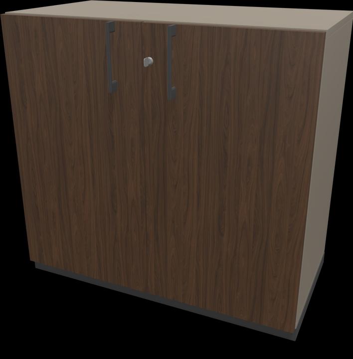 Walnut decor dark with structure, Dark grey, Cubanite grey
