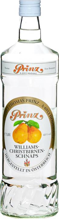 Actual product image Prinz Williams pear schnapps 1.0 litre 40 % vol.