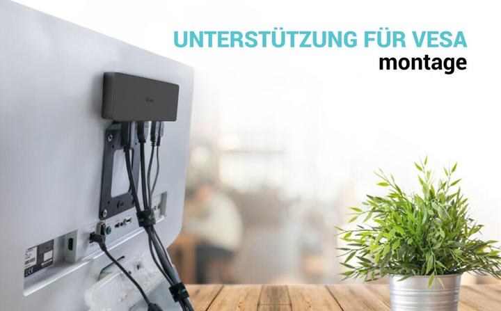Actual product image i-tec USB-C Triple 4K Display Docking Station (USB-C, 9 Ports)