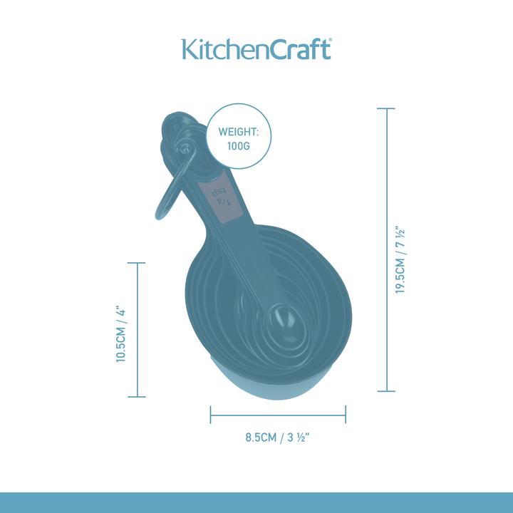 Actual product image Kitchen Craft Measuring Cup and Measuring Spoon Set (120 ml)