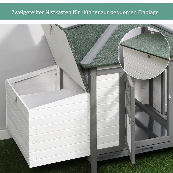 Image du produit Swisshandel24 Poulailler Bantam Poulailler Bantam avec parcours Etable avec perchoirs Nichoir Extérieur Winter