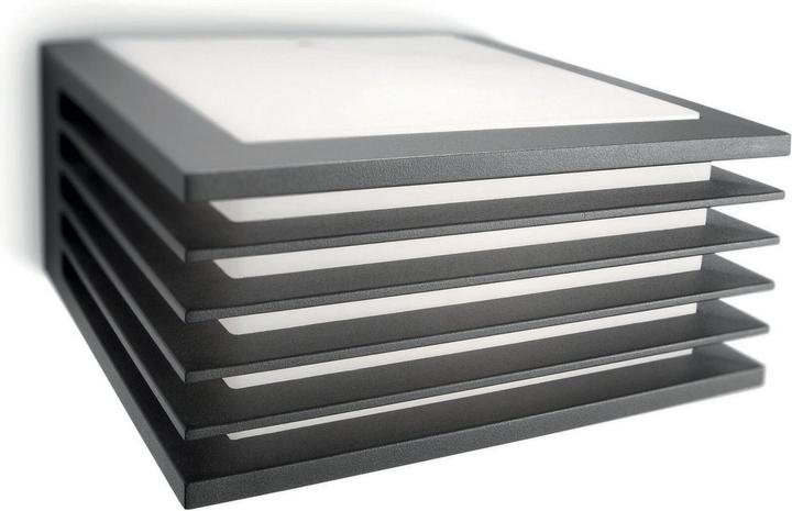 Actual product image Philips myGarden ES Wall lamp Shades 15W, Anthracite (2480 lm, E27, IP44)