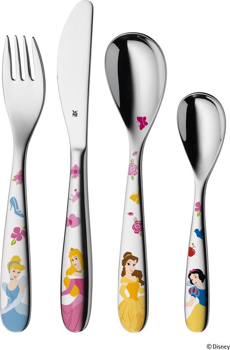 Produktbild WMF Kindergeschirr Kinderbesteck 6tlg Disney Princess Edelstahl poliert spülmaschinengeeignet