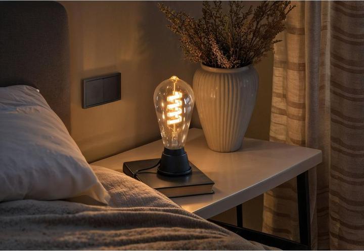 Produktbild Hama Smarte LED-Lampe, Matter, E27, Retro, Filament ST64, RGBW, dimmbar, mit App (E27, 4.90 W, 470 lm, 1 x, F)
