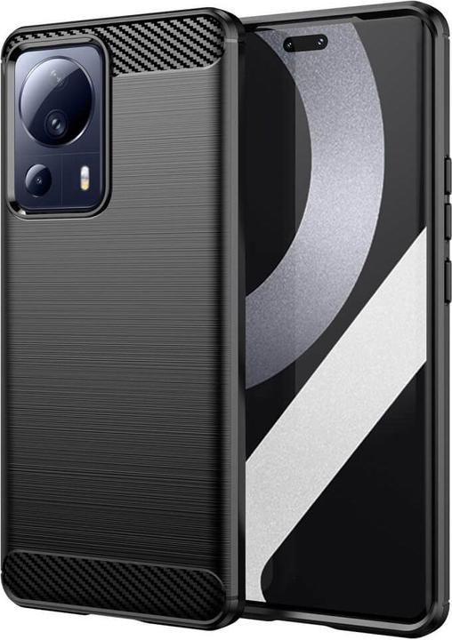 Produktbild Cover-Discount Xiaomi 13 Lite - Metall Carbon Look Hülle schwarz (Xiaomi 13 Lite)