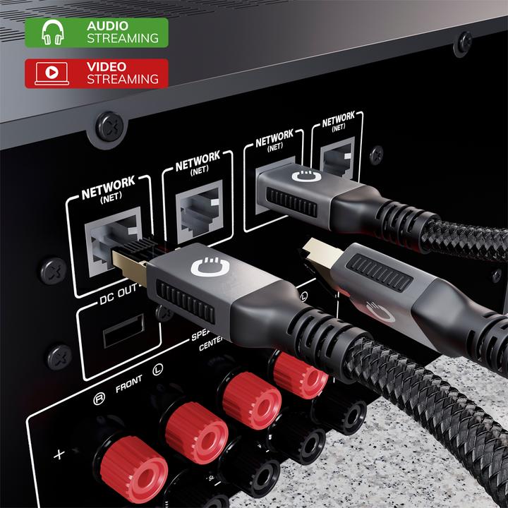 Produktbild Oehlbach RJ45 Streaming Netzwerkkabel 3.0m (CAT8.1, 3 m)