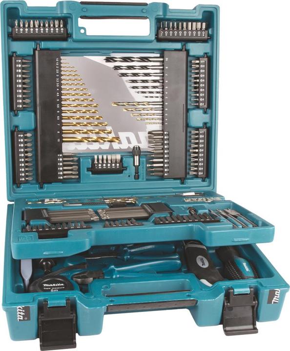 Produktbild Makita Bits Bohrer Werkzeug Sortiment 200-tlg. (6 mm, 1 mm, 6.5 mm, 5.5 mm, 10 mm, 1.5 mm, 7 mm, 3 mm, 5 mm, 8 mm, 2.5 mm, 3.5 mm, 4.5 mm, 3.2 mm, 2 mm, 4 mm)