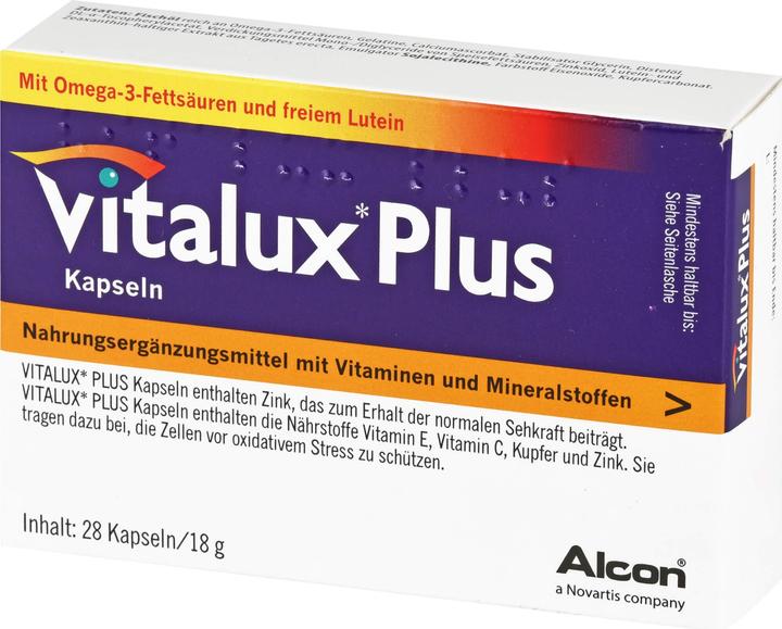 Actual product image Vitalux Plus caps (84 Piece, Capsules, 98 g)