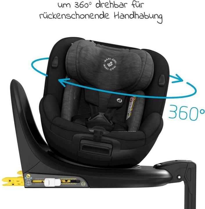 Actual product image Maxi-Cosi Mica Authentic Black (Reboarder, ECE R129/i-Size Standard)