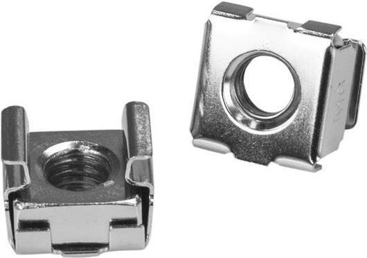 Actual product image StarTech M6 rack screws and M6 cage nuts - 20 pack - M6 nuts - Server cabinet mounting screws