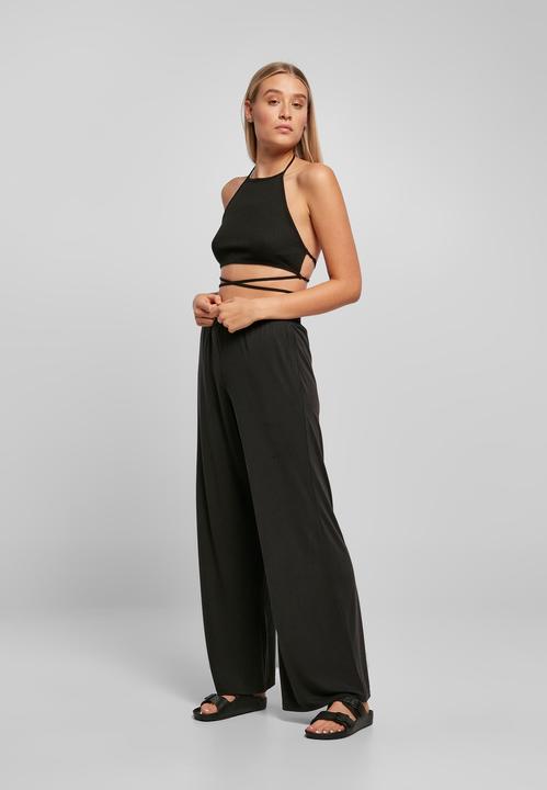 Actual product image Urban Classics Ladies Rib Trapeze Cropped Top - 16948 (M)