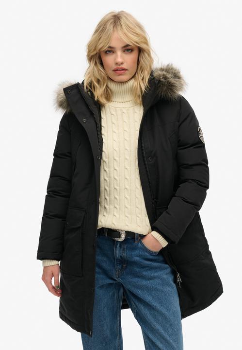 Produktbild Superdry EVEREST FAUX FUR PARKA JACKET Dames Jas - Maat XS (XS)