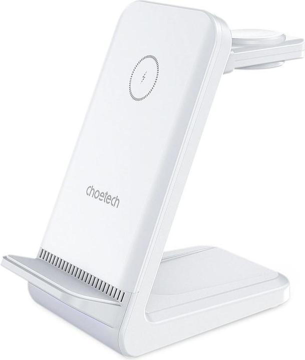 Produktbild Choetech T608 15W 4in1 Induktionsladestation – Weiss (15 W)