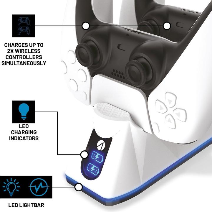 Produktbild Stealth Twin Charging Dock + Play & Charge Cable (PS5)