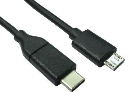 Produktbild Rs Pro USB-Kabel, USB C / Micro-USB B, 2m (2 m, USB 2.0)