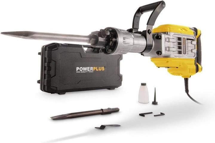 Powerplus Marteau de démolition 1700W - 2 Acc. (Fonctionnement sur secteur)